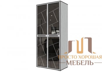 Шкаф универсальный Степ 1 с зеркалами в Губкинском - gubkinskiy.mebel-74.com | фото