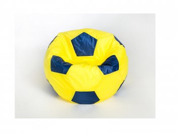 Кресло-мешок Мяч малый желто-синее в Губкинском - gubkinskiy.mebel-74.com | фото