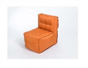 Модульное кресло Комфорт Колор прямое оранжевое в Губкинском - gubkinskiy.mebel-74.com | фото