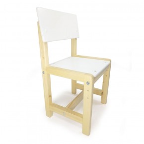 Детский растущий комплект стол и стул  Я САМ "Лофт" (Белый, Сосна) в Губкинском - gubkinskiy.mebel-74.com | фото