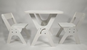 Детский растущий стол-парта и два стула Я САМ "Умка-Дуо" (Белый) в Губкинском - gubkinskiy.mebel-74.com | фото