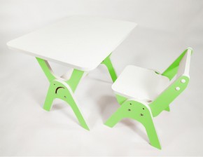 Детский растущий стол-парта и стул Я САМ "Умка" (Зеленый) в Губкинском - gubkinskiy.mebel-74.com | фото