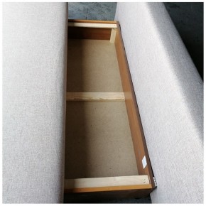 Диван-кровать Комфорт без подлокотников BALTIC AZURE (2 подушки) в Губкинском - gubkinskiy.mebel-74.com | фото