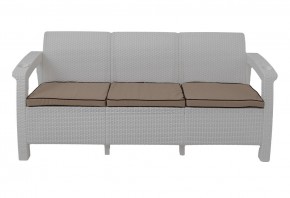 Диван Yalta Premium Sofa 3 Set (Ялта) белый (+подушки под спину) в Губкинском - gubkinskiy.mebel-74.com | фото