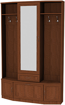 Шкаф для прихожей с зеркалом арт.600 в Губкинском - gubkinskiy.mebel-74.com | фото