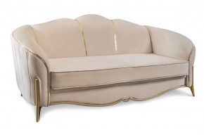 Комплект мягкой мебели Lara 3-1-1 с раскладным механизмом (бежевый/золото) в Губкинском - gubkinskiy.mebel-74.com | фото