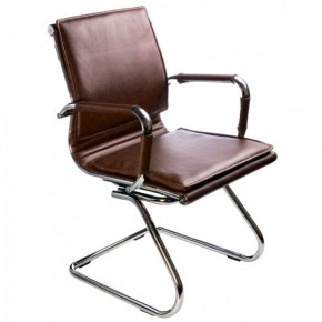 Кресло для посетителя Бюрократ CH-993-Low-V/Brown коричневый в Губкинском - gubkinskiy.mebel-74.com | фото