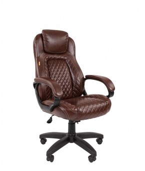 Кресло для руководителя  CHAIRMAN 432 (Экокожа коричневая) в Губкинском - gubkinskiy.mebel-74.com | фото