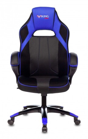 Кресло игровое Бюрократ VIKING 2 AERO BLUE черный/синий в Губкинском - gubkinskiy.mebel-74.com | фото