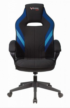 Кресло игровое Бюрократ VIKING 3 AERO BLUE черный/синий в Губкинском - gubkinskiy.mebel-74.com | фото