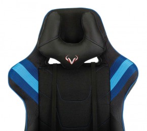 Кресло игровое Бюрократ VIKING 4 AERO BLUE черный/синий в Губкинском - gubkinskiy.mebel-74.com | фото