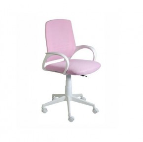 Кресло Ирис White сетка/ткань розовая в Губкинском - gubkinskiy.mebel-74.com | фото