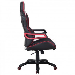 Кресло компьютерное BRABIX Nitro GM-001 (ткань/экокожа) черное, вставки красные (531816) в Губкинском - gubkinskiy.mebel-74.com | фото