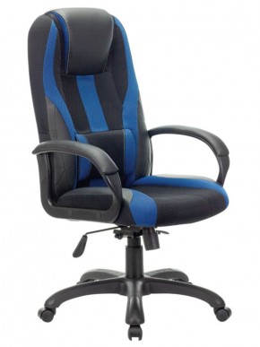 Кресло компьютерное BRABIX PREMIUM "Rapid GM-102" (экокожа/ткань, черное/синее) 532106 в Губкинском - gubkinskiy.mebel-74.com | фото