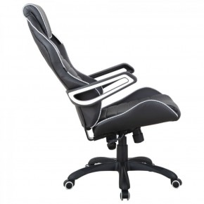 Кресло компьютерное BRABIX Techno Pro GM-003 (экокожа черное/серое, вставки серые) 531814 в Губкинском - gubkinskiy.mebel-74.com | фото