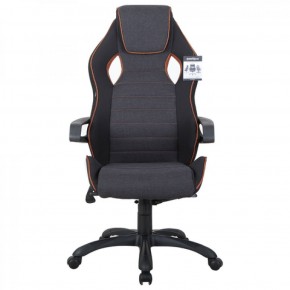 Кресло компьютерное BRABIX Techno Pro GM-003 (ткань черное/серое, вставки оранжевые) 531813 в Губкинском - gubkinskiy.mebel-74.com | фото