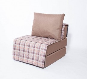 Кресло-кровать бескаркасное Харви (коричневый-квадро беж) в Губкинском - gubkinskiy.mebel-74.com | фото
