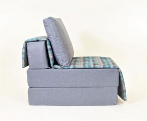 Кресло-кровать бескаркасное Харви (серый-квадро азур) в Губкинском - gubkinskiy.mebel-74.com | фото