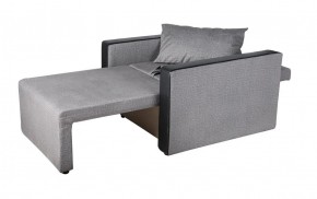 Кресло-кровать Милена с подлокотниками (серый) Велюр в Губкинском - gubkinskiy.mebel-74.com | фото