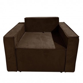 Кресло-кровать Принц КК1-ВК (велюр коричневый) в Губкинском - gubkinskiy.mebel-74.com | фото