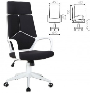 Кресло офисное BRABIX PREMIUM "Prime EX-515" (пластик белый, ткань, черное) 531812 в Губкинском - gubkinskiy.mebel-74.com | фото