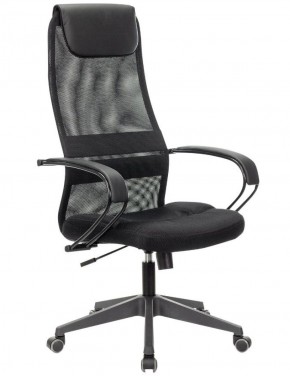 Кресло офисное BRABIX PREMIUM "Stalker EX-608 PL" (ткань-сетка/кожзам, черное) 532090 в Губкинском - gubkinskiy.mebel-74.com | фото