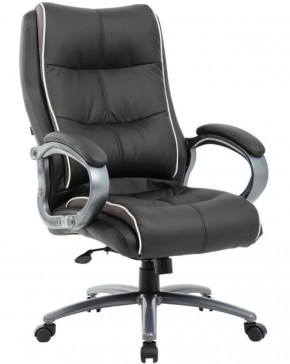 Кресло офисное BRABIX PREMIUM "Strong HD-009" (экокожа черная, ткань серая) 531945 в Губкинском - gubkinskiy.mebel-74.com | фото