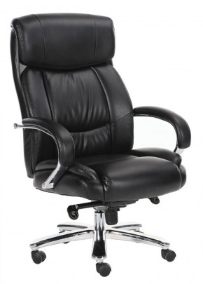 Кресло офисное BRABIX "Direct EX-580" (хром/рециклированная кожа/черное) 531824 в Губкинском - gubkinskiy.mebel-74.com | фото