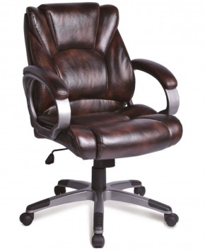 Кресло офисное BRABIX "Eldorado EX-504" (коричневое) 530875 в Губкинском - gubkinskiy.mebel-74.com | фото