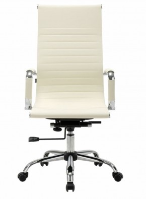 Кресло офисное BRABIX "Energy EX-509" (экокожа, хром, бежевое) 531166 в Губкинском - gubkinskiy.mebel-74.com | фото