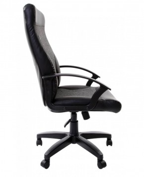 Кресло офисное BRABIX "Trust EX-535" (экокожа/черная/ткань серая) 531383 в Губкинском - gubkinskiy.mebel-74.com | фото