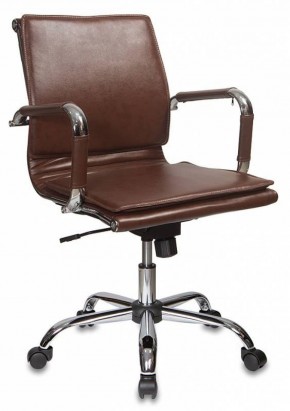 Кресло руководителя Бюрократ CH-993-LOW/BROWN коричневый в Губкинском - gubkinskiy.mebel-74.com | фото