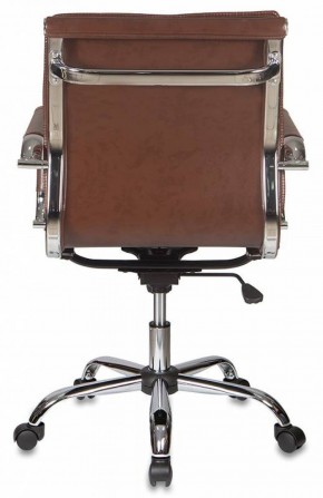 Кресло руководителя Бюрократ CH-993-LOW/BROWN коричневый в Губкинском - gubkinskiy.mebel-74.com | фото