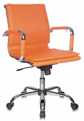 Кресло руководителя Бюрократ CH-993-LOW/ORANGE оранжевый в Губкинском - gubkinskiy.mebel-74.com | фото