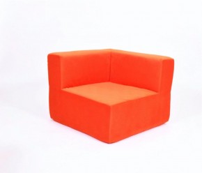 Кресло-угловое-модуль бескаркасное Тетрис 30 (Оранжевый) в Губкинском - gubkinskiy.mebel-74.com | фото