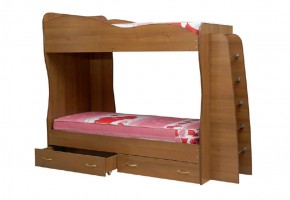 Кровать детская 2-х ярусная Юниор-1 (800*2000) ЛДСП в Губкинском - gubkinskiy.mebel-74.com | фото