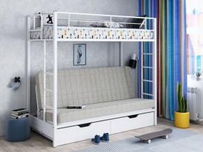 Кровать двухъярусная с диваном "Мадлен-ЯЯ" с ящиками в Губкинском - gubkinskiy.mebel-74.com | фото