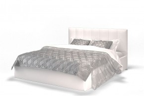 Кровать Элен 1600 + основание с ПМ (Vega white) белый в Губкинском - gubkinskiy.mebel-74.com | фото