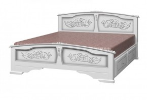 ЕЛЕНА Кровать из массива 1400 с 2-мя ящиками  в Губкинском - gubkinskiy.mebel-74.com | фото