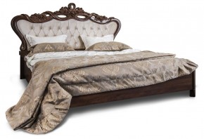 Кровать с мягким изголовьем Афина 1600 (караваджо) ламели в Губкинском - gubkinskiy.mebel-74.com | фото