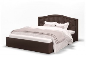 Кровать Стелла 1400*2000 + ПМ (Лесмо brown) коричневый в Губкинском - gubkinskiy.mebel-74.com | фото