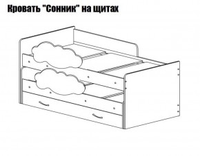 Кровать выкатная Соник (800*1900) в Губкинском - gubkinskiy.mebel-74.com | фото