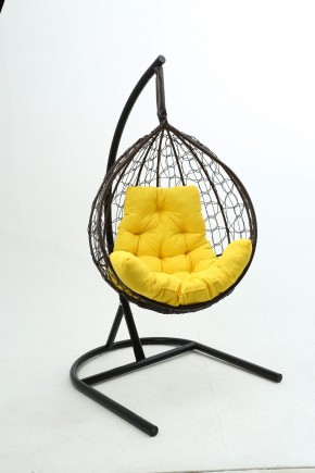Подвесное кресло Бароло (коричневый/желтый) в Губкинском - gubkinskiy.mebel-74.com | фото