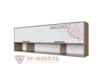 Полка навесная над кроватью Гарвард в Губкинском - gubkinskiy.mebel-74.com | фото