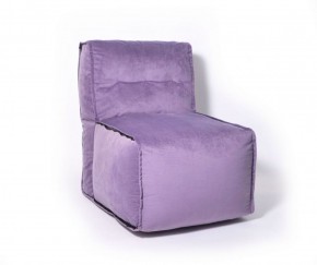 Прямое модульное бескаркасное кресло Комфорт (Фиолет велюр) в Губкинском - gubkinskiy.mebel-74.com | фото