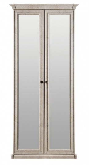 Шкаф 2-х створчатый с зеркалом Афина (крем корень) в Губкинском - gubkinskiy.mebel-74.com | фото