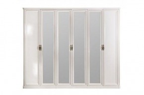 Шкаф 6-ти ств (2+2+2) с зеркалами Натали (комплект) в Губкинском - gubkinskiy.mebel-74.com | фото
