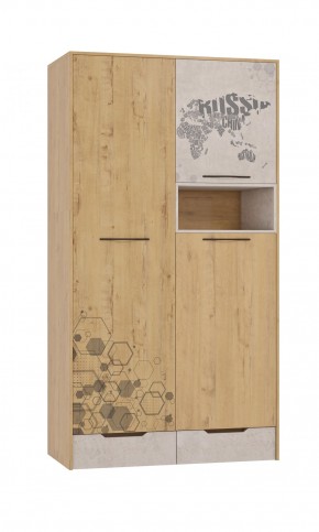 Шкаф для одежды 3 двери и 2 ящика Шк134.0 ДС Стэнфорд в Губкинском - gubkinskiy.mebel-74.com | фото