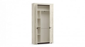 Шкаф для одежды 33.18 "Лючия" (бетон пайн белый / венге / белый) в Губкинском - gubkinskiy.mebel-74.com | фото
