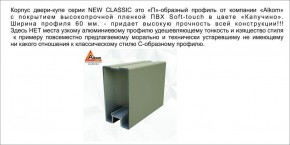 Шкаф-купе 1500 серии NEW CLASSIC K6Z+K6+B2+PL3 (2 ящика+2 штанги) профиль «Капучино» в Губкинском - gubkinskiy.mebel-74.com | фото
